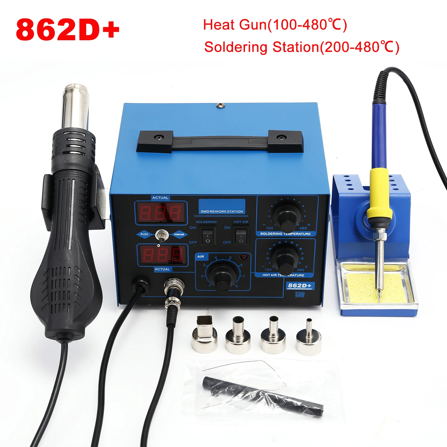 2 In 1 Soldering Rework Station 750W - 2 In 1 750W Lehimleme İstasyonu