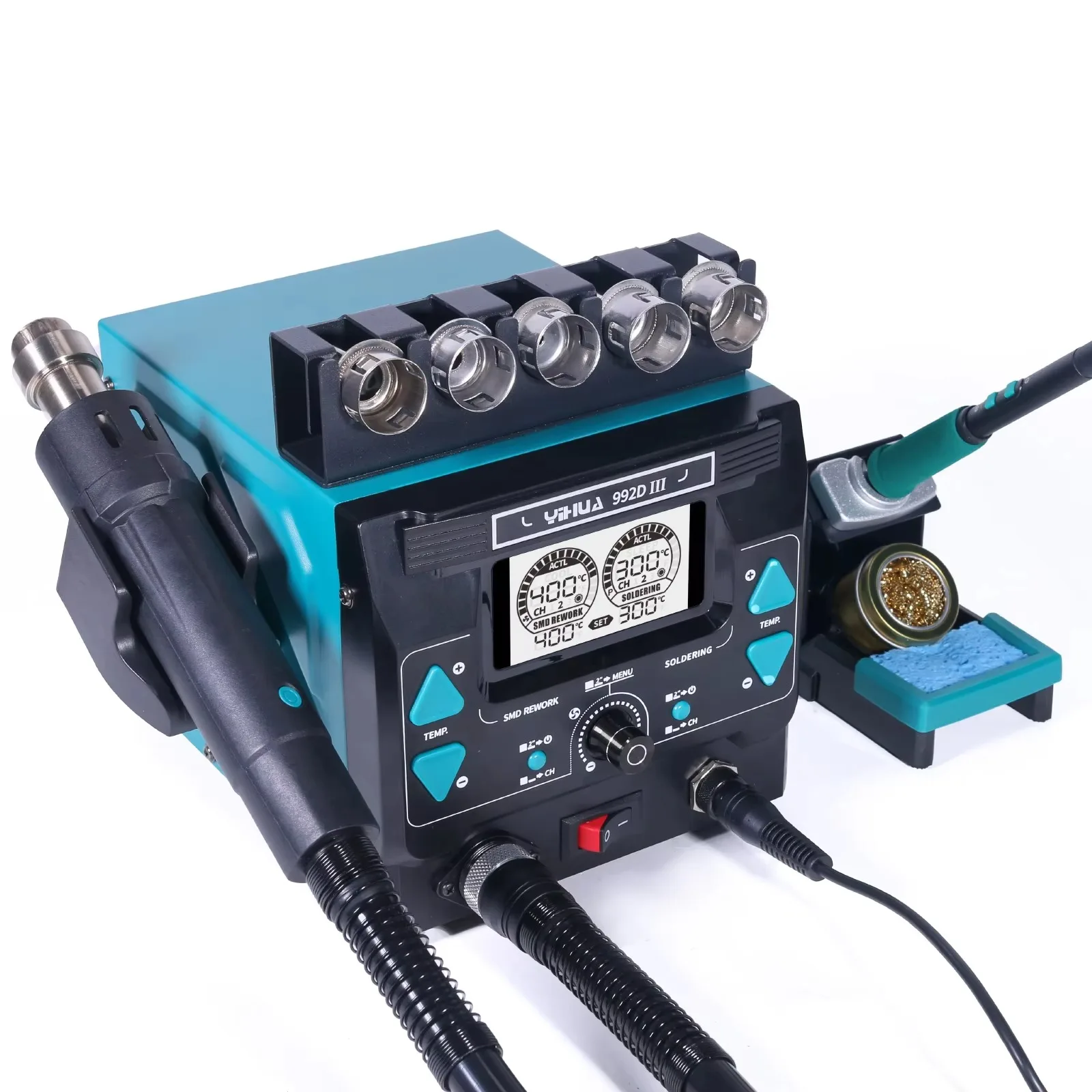 C210 Precision Soldering Station - YIHUA992D-III 1000W Yüksek Güçlü Rework Havya