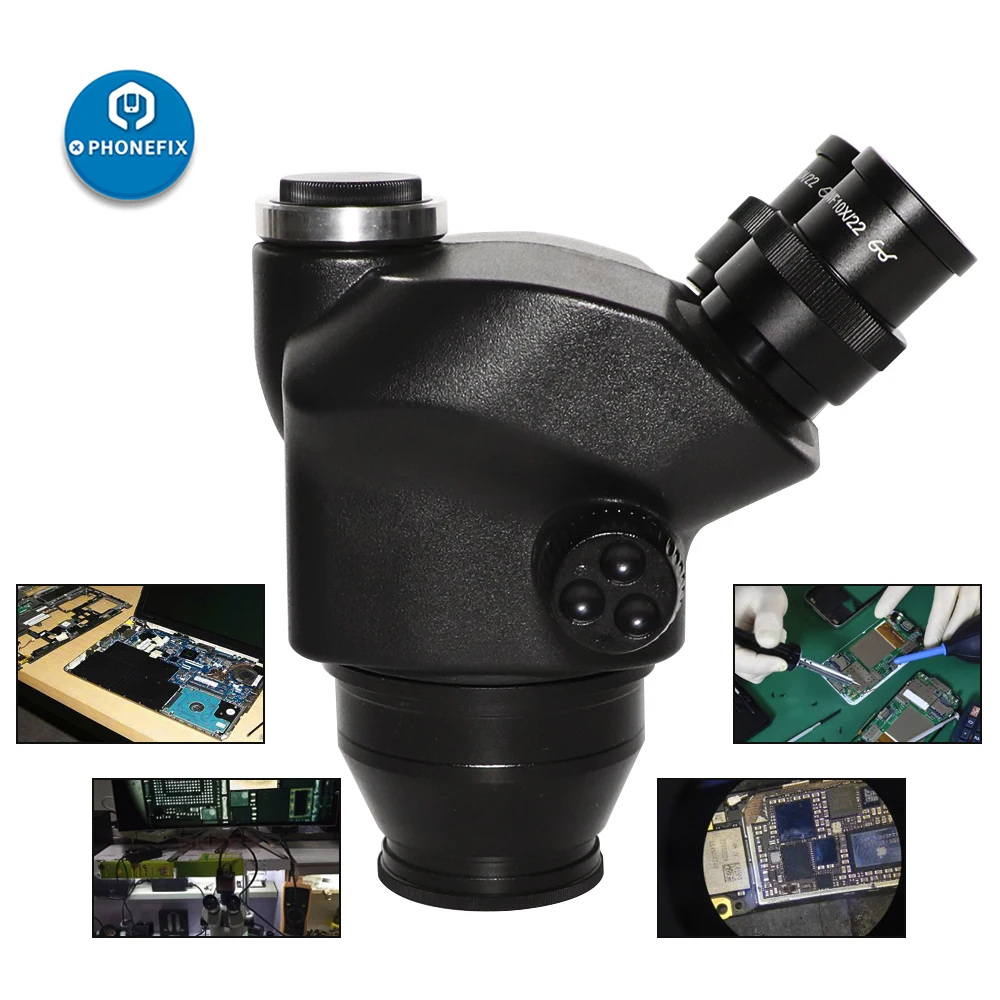 2020 Siyah 3.5X-90X 7X-45X Tri - Trinocular Stereo Microscope 7X-45X incelemesi ve fiyatı