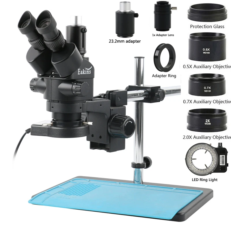 3.5X 7X 45X 90X Endüstriyel La - Trinocular Stereo Microscope 7X-45X incelemesi ve fiyatı