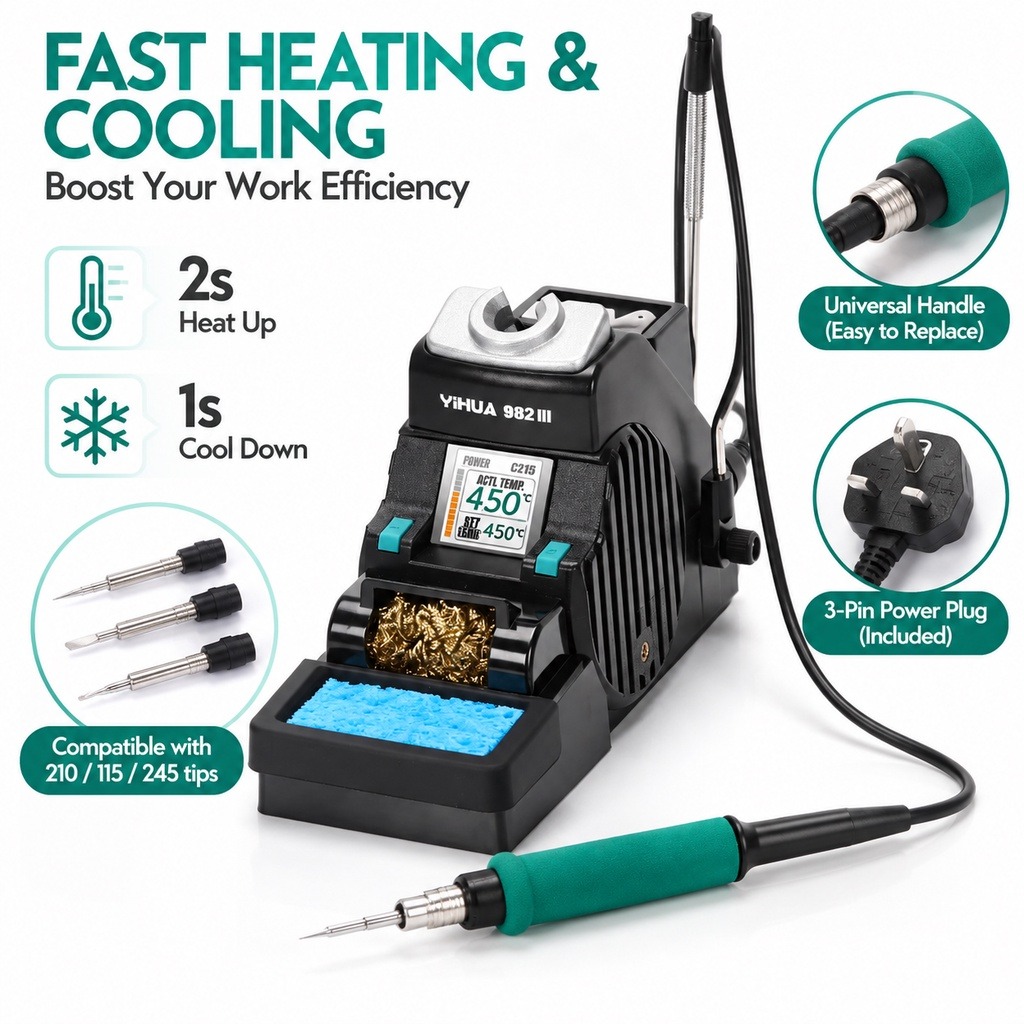 YIHUA 982-III C210 Havya Hassa - C210 Precision Soldering Station incelemesi ve fiyatı