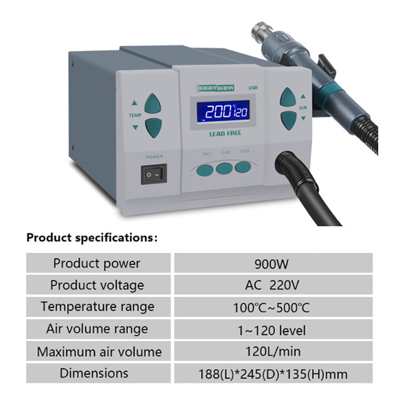 1000W220/110V 861DW HeatGun Ku - Hot Air Rework Station 861Dw incelemesi ve fiyatı