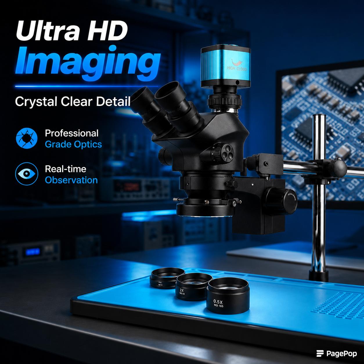 Endüstriyel Laboratuvar Simul  - Simul-Focal Industrial Microscope 4K Hdmi incelemesi ve fiyatı